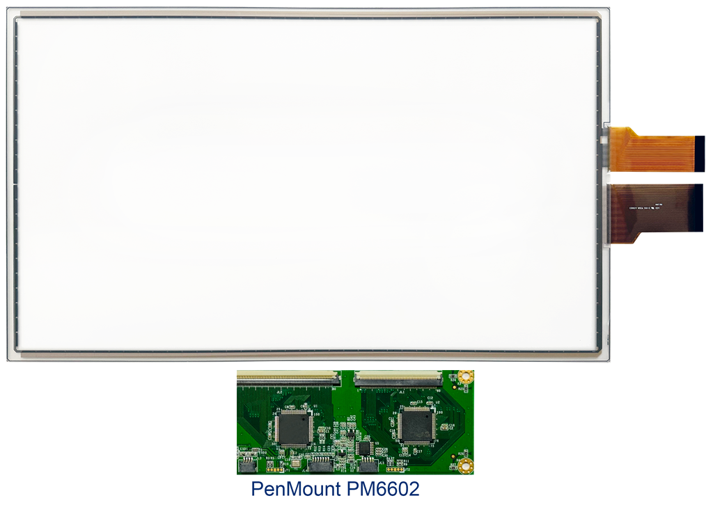 21.5吋電阻式多點觸控面板和控制器