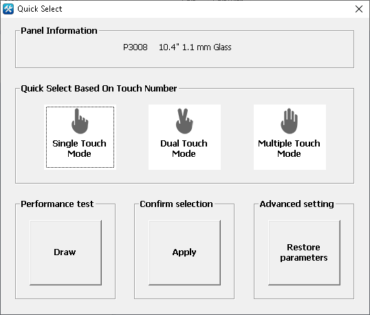 PCIUtility Quick Select